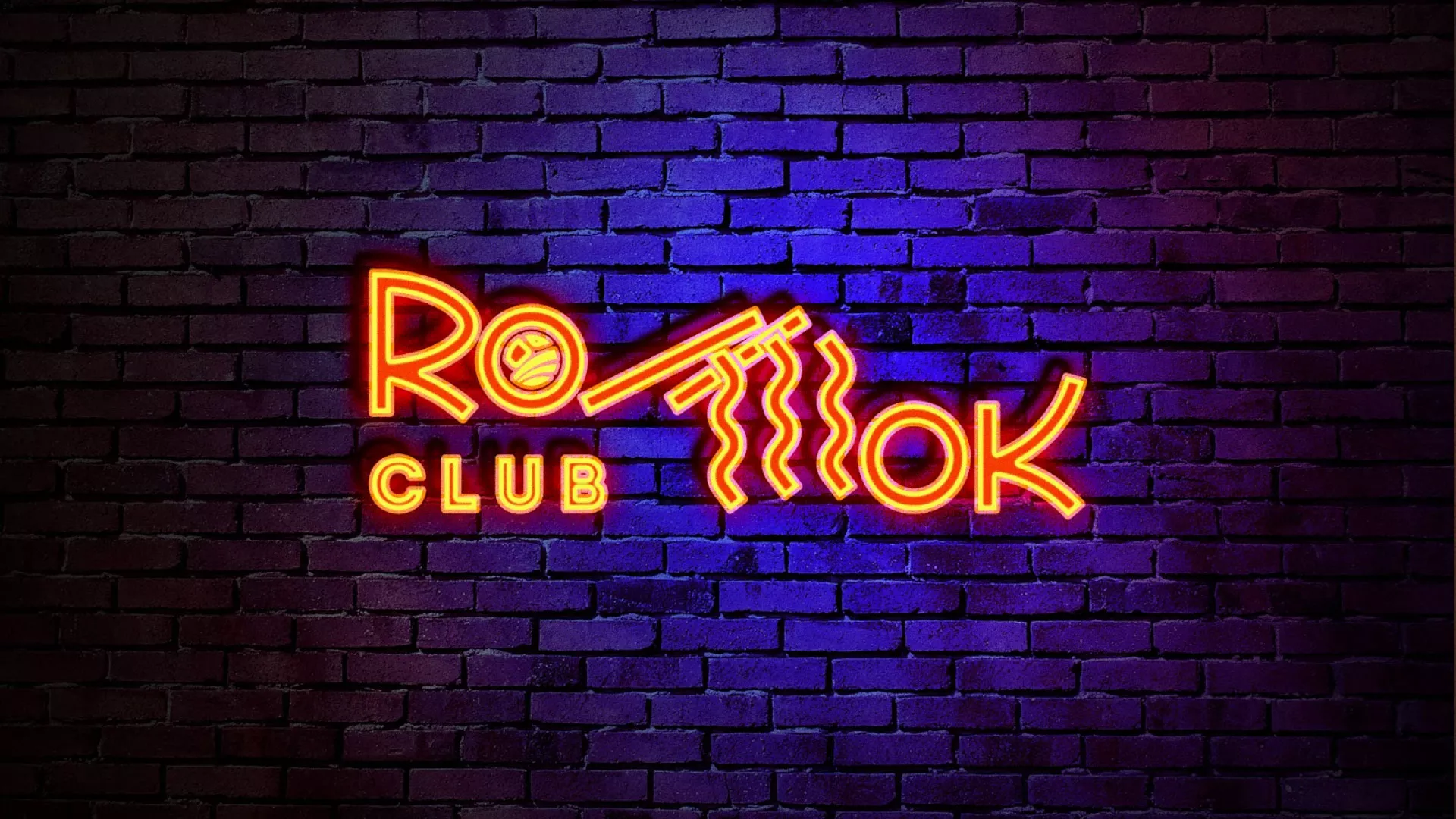 Разработка интерьерной вывески суши-бара «Roll Wok Club» в Ирбите